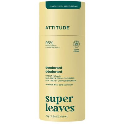 ATTITUDE Super leaves Deodorant Earl Grey & okurka 75 g ATTITUDE Super leaves Deodorant Earl Grey & okurka 75 g