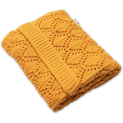 Baby Nellys - LOVE - Mustard - 75x95cm - Dětská deka Baby Nellys - LOVE - Mustard - 75x95cm - Dětská deka