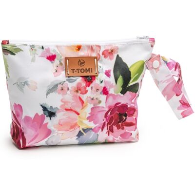 T-tomi Small Baggie Watercolor flowers T-tomi Small Baggie Watercolor flowers