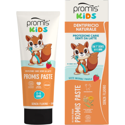 Promis Kids 0-6 let zubní pasta 50 ml jahoda Promis Kids 0-6 let zubní pasta 50 ml jahoda