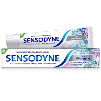 Sensodyne Extra Whitening - Zubní pasta pro citlivé zuby 75ml Sensodyne Extra Whitening - Zubní pasta pro citlivé zuby 75ml