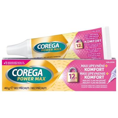 Corega Power Max upevnění a komfort fixační krém 40 g Corega Power Max upevnění a komfort fixační krém 40 g