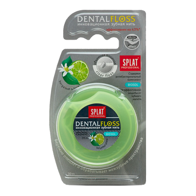 SPLAT Expandující zubní nit 30 m bergamot a limetka SPLAT Expandující zubní nit 30 m bergamot a limetka