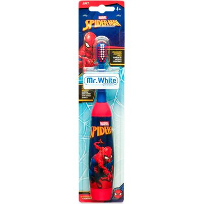 Mr. White Spiderman SOFT dětský zubní kartáček bateriový Mr. White Spiderman SOFT dětský zubní kartáček bateriový