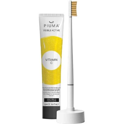 Piuma Dárkový set na péči o zuby s vitamínem C 4 ks Pure White Piuma Dárkový set na péči o zuby s vitamínem C 4 ks Pure White
