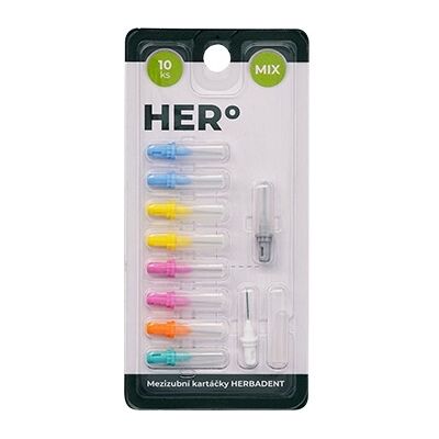 Herbadent HERo Mix náhradní mezizubní kartáčky 10 ks Herbadent HERo Mix náhradní mezizubní kartáčky 10 ks