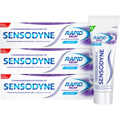 Sensodyne Rapid Relief zubní pasta 3x75 ml Sensodyne Rapid Relief zubní pasta 3x75 ml