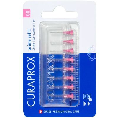 Curaprox CPS 08 prime refill mezizubní kartáčky 8 ks Curaprox CPS 08 prime refill mezizubní kartáčky 8 ks