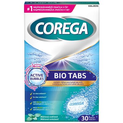 Corega Bio Tabs čisticí tablety 30 ks Corega Bio Tabs čisticí tablety 30 ks