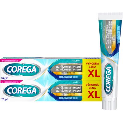 Corega Extra Silný Bez Chuti Lepidlo na Zubní Náhradu - Denture Adhesive Corega Extra Silný Bez Chuti Lepidlo na Zubní Náhradu - Denture Adhesive