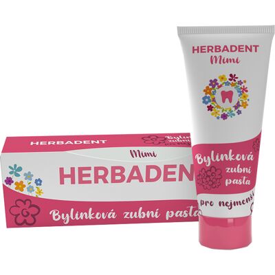 Herbadent Mimi bylinková zubní pasta pro nejmenší 50 g Herbadent Mimi bylinková zubní pasta pro nejmenší 50 g