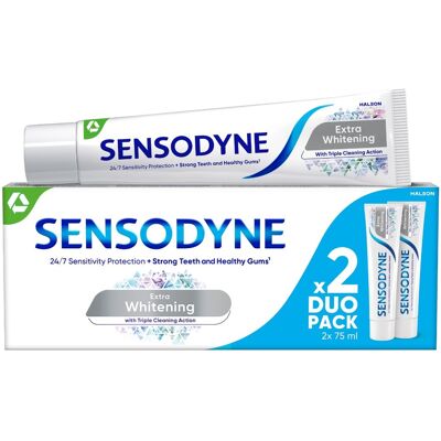 Sensodyne Extra Whitening zubní pasta 2x75 ml Sensodyne Extra Whitening zubní pasta 2x75 ml