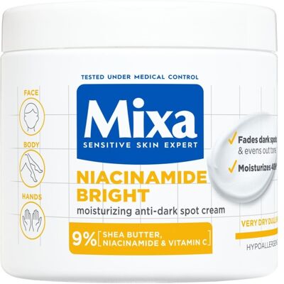 Mixa Niacinamide Bright Tělový krém - Ošetření tmavých skvrn 400ml Mixa Niacinamide Bright Tělový krém - Ošetření tmavých skvrn 400ml