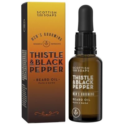 Scottish Fine Soaps Thistle & Black Pepper Olej na vousy 30 ml Scottish Fine Soaps Thistle & Black Pepper Olej na vousy 30 ml