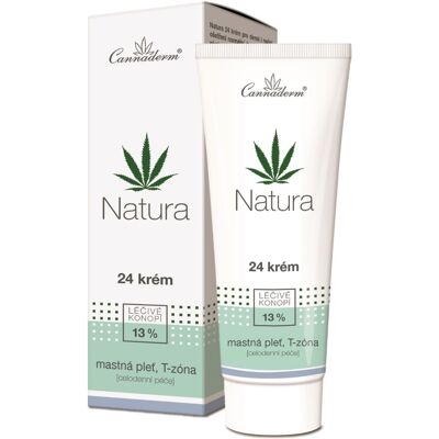 Cannaderm Natura 24 Krém na mastnou pleť 75 g Cannaderm Natura 24 Krém na mastnou pleť 75 g