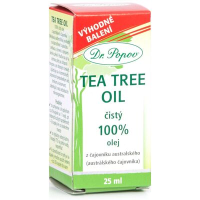 Tea Tree Oil Dr. Popov 100% - Antiseptické, Přírodní, 25ml Tea Tree Oil Dr. Popov 100% - Antiseptické, Přírodní, 25ml