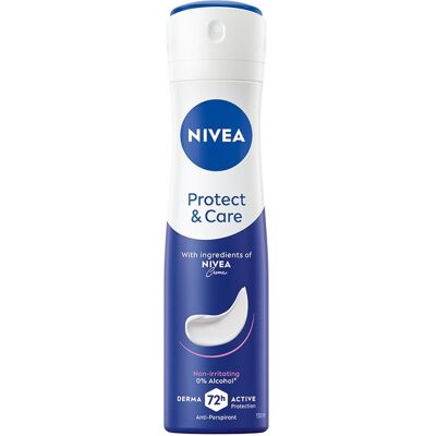 Nivea Protect & Care antiperspirant ve spreji pro ženy 150 ml Nivea Protect & Care antiperspirant ve spreji pro ženy 150 ml