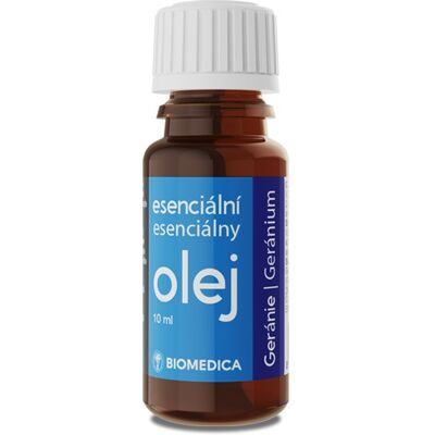 Biomedica Esenciální olej Geranie 10 ml Biomedica Esenciální olej Geranie 10 ml