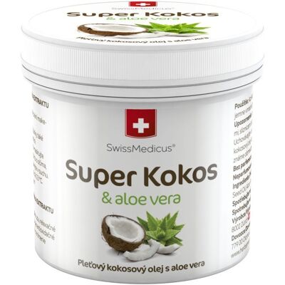 SwissMedicus Super Kokos a aloe pleťový olej 150 ml SwissMedicus Super Kokos a aloe pleťový olej 150 ml