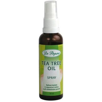 Spray s olejem z čajovníku Dr. Popov - Péče o nohy Spray s olejem z čajovníku Dr. Popov - Péče o nohy