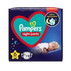 Pampers Night Pants vel. 6 15+ kg dětské plenkové kalhotky 19 ks