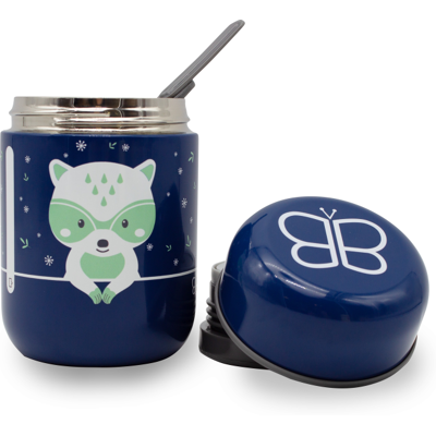 Bblüv termobox se lžičkou Foöd Blue Racoon Bblüv termobox se lžičkou Foöd Blue Racoon