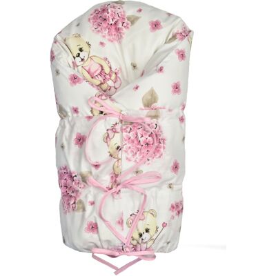 Baby Nellys Náhradní povlak, potah bavlna na retro zavinovačku LALLY - Balerína pink Baby Nellys Náhradní povlak, potah bavlna na retro zavinovačku LALLY - Balerína pink