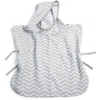 KipKep mušelínové PONCHO M Silver Grey KipKep mušelínové PONCHO M Silver Grey