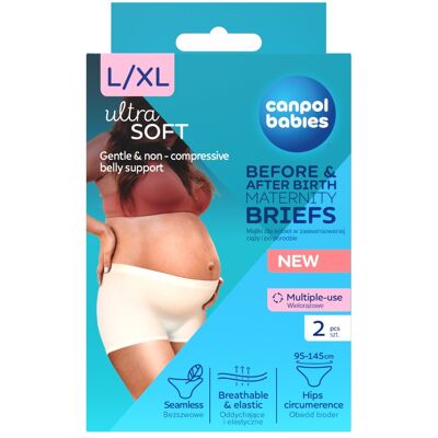 Canpol babies Těhotenské a poporodní kalhotky 2v1 L/XL 2 ks Canpol babies Těhotenské a poporodní kalhotky 2v1 L/XL 2 ks
