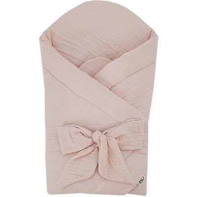 Eko Zavinovačka mušelínová bez vyztužení Powder pink 75x75 cm Eko Zavinovačka mušelínová bez vyztužení Powder pink 75x75 cm