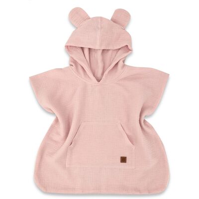 Baby Nellys Dětské mušelínové pončo lux s kapucí Teddy, rychleschnoucí, 110/122 Baby Nellys Dětské mušelínové pončo lux s kapucí Teddy, rychleschnoucí, 110/122