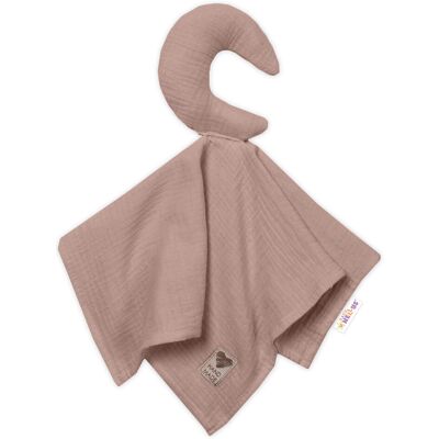 Baby Nellys Mušelínový mazlíček, přítulníček Měsíček, cappuccino Baby Nellys Mušelínový mazlíček, přítulníček Měsíček, cappuccino