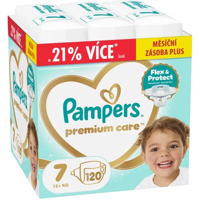 Pampers Premium Care vel. 7 15+ kg dětské pleny 120 ks Pampers Premium Care vel. 7 15+ kg dětské pleny 120 ks