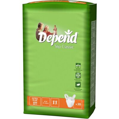 Depend Slip Classic Extra Plus absorpční natahovací kalhotky 30 ks Depend Slip Classic Extra Plus absorpční natahovací kalhotky 30 ks