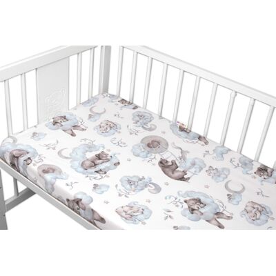 Baby Nellys 6-ti dílná výhod. sada s dárkem pro miminko , 135x100 Zvířátka na mráčku, modrá Baby Nellys 6-ti dílná výhod. sada s dárkem pro miminko , 135x100 Zvířátka na mráčku, modrá