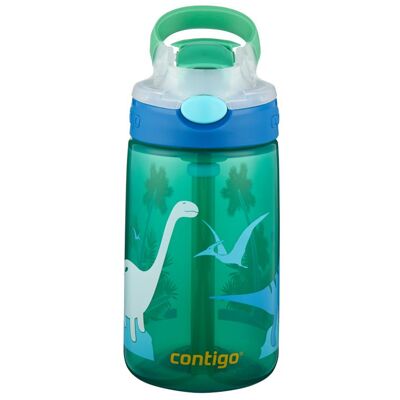 Contigo Dětská láhev Gizmo Flip Jungle Dino zelená 420 ml Contigo Dětská láhev Gizmo Flip Jungle Dino zelená 420 ml