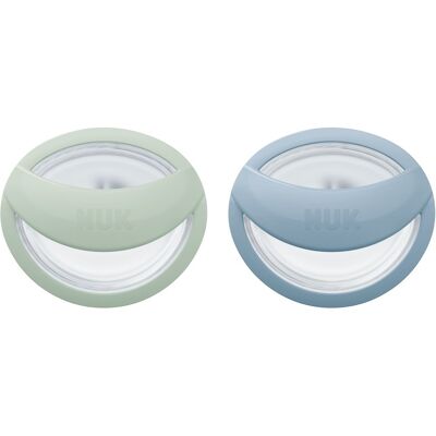 NUK Perfect Match Dudlík 0–6m box 2 ks green/blue NUK Perfect Match Dudlík 0–6m box 2 ks green/blue