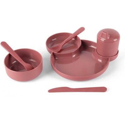 DANTOY Tiny Bio jídelní sada Red 7ks 0m+ DANTOY Tiny Bio jídelní sada Red 7ks 0m+