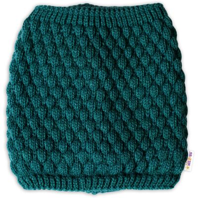 Baby Nellys Pletený nákrčník/komínek - zelený Baby Nellys Pletený nákrčník/komínek - zelený