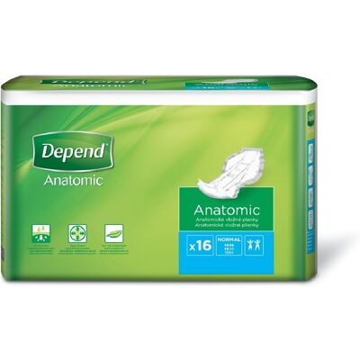 Depend Normal vložné pleny 16 ks Depend Normal vložné pleny 16 ks