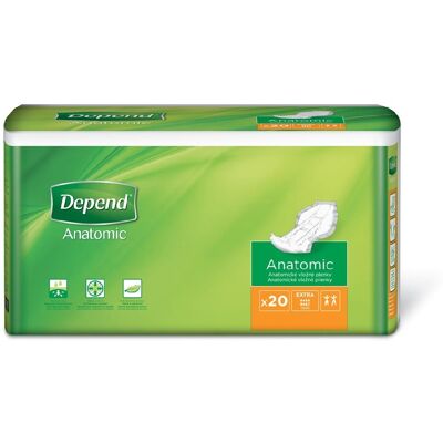 Depend Extra vložné pleny 20 ks Depend Extra vložné pleny 20 ks