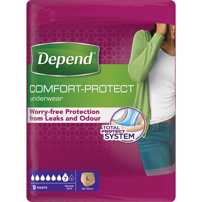 Depend Normal pro ženy L absorpční natahovací kalhotky 9 ks Depend Normal pro ženy L absorpční natahovací kalhotky 9 ks