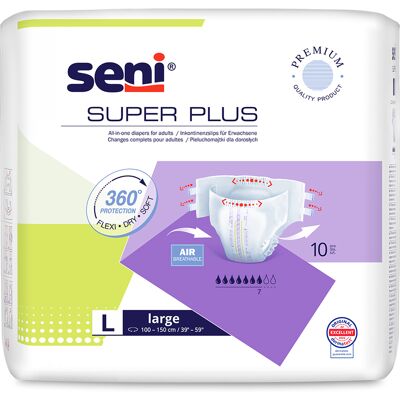 Seni Super Plus Large inkontinenční plenkové kalhotky 10 ks Seni Super Plus Large inkontinenční plenkové kalhotky 10 ks