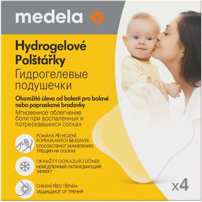 Medela Hydrogelové polštářky 4 ks Medela Hydrogelové polštářky 4 ks