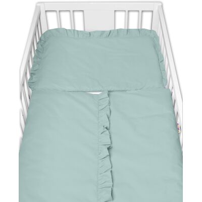 Baby Nellys - SOFT - mint - vavřínová - Povlečení 2dílné Baby Nellys - SOFT - mint - vavřínová - Povlečení 2dílné