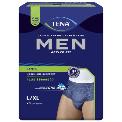 Tena Men Pants Plus Large inkontinenční kalhotky modré 8 ks Tena Men Pants Plus Large inkontinenční kalhotky modré 8 ks