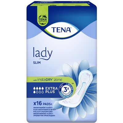 Tena Lady Slim Extra Plus inkontinenční vložky 16 ks Tena Lady Slim Extra Plus inkontinenční vložky 16 ks