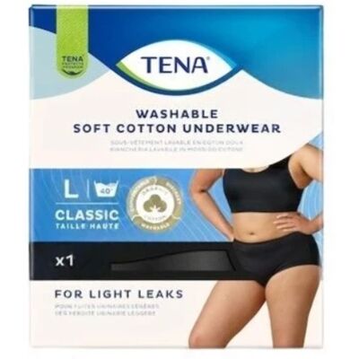 Tena Washable Underwear vel. L inkontinenční kalhotky pratelné 1 ks černé Tena Washable Underwear vel. L inkontinenční kalhotky pratelné 1 ks černé