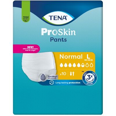 Tena Pants ProSkin Normal L inkontinenční kalhotky 10 ks Tena Pants ProSkin Normal L inkontinenční kalhotky 10 ks