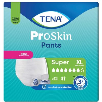 Tena Pants ProSkin Super XL inkontinenční kalhotky 12 ks Tena Pants ProSkin Super XL inkontinenční kalhotky 12 ks